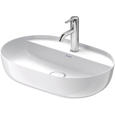 Duravit Luv Opzetwastafel - 60x40cm - met 1 kraangat - zonder overloop - glans wit