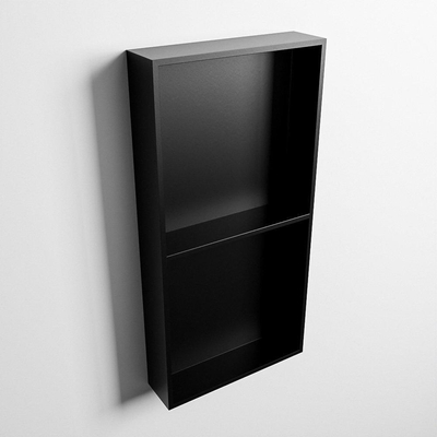 Mondiaz Easy nis 29.5x59.5x8cm - inbouw/opbouw - 2 open vakken - Solid surface - Urban