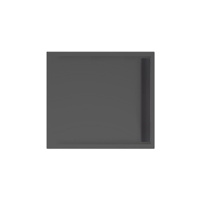 Xenz Easy Tray douchevloer - 100x90x5cm - acryl - zonder gootcover - ebony
