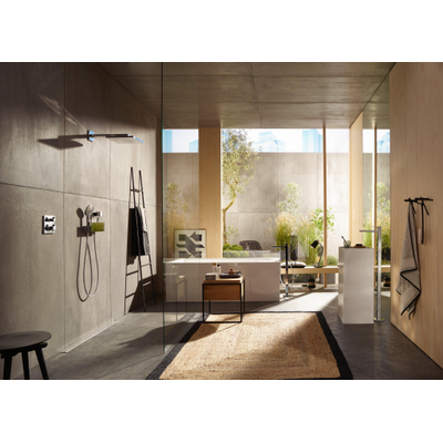 Hansgrohe Metropol Afdekset staande wastafelkraan - zonder waste - hoogglans chroom