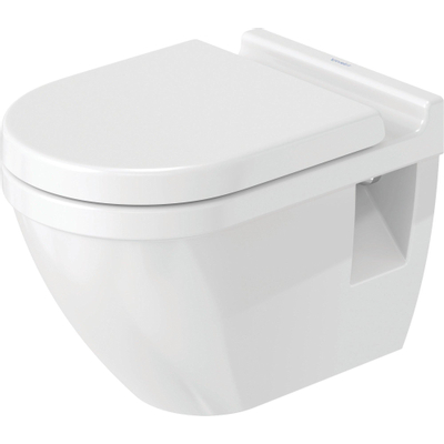 Duravit Starck 3 WC suspendu – double chasse 4,5/3 litres – profondeur 54 cm – blanc brillant