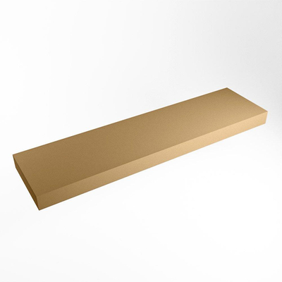 Mondiaz TOP 51 Plan sous vasque - 200x51x12cm - suspendu - solid surface - Oro