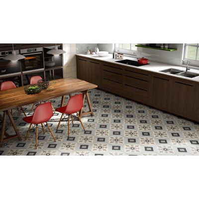 SAMPLE JOS. Hidro Carreau décoratif 20x20cm 8.3mm porcellanato Geoflower Noir