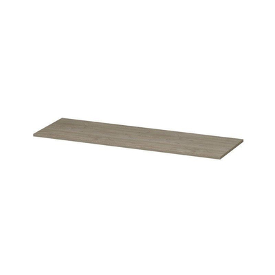 INK Topdeck Wastafelblad - 140x45x2cm - tbv onderkast - MFC - Greige eiken