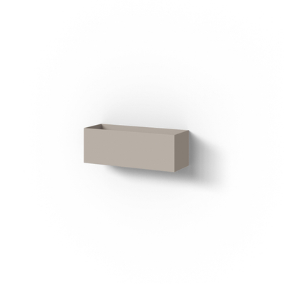 Looox Storage collection Wandbak - 30x10x10cm - matt sand beige