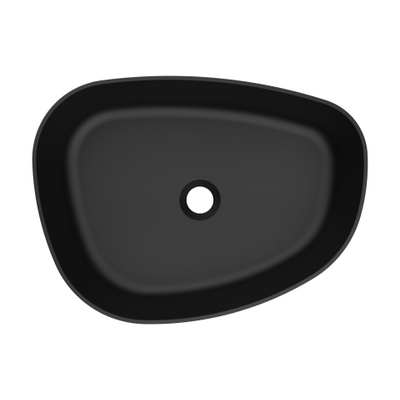 Arcqua Rocker Vasque à poser - organique - gauche - 50x37cm - mat noir