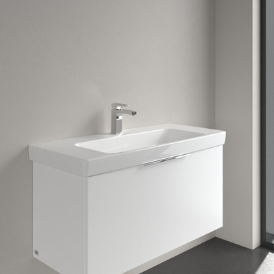 Villeroy & Boch Architectura wastafel - 100x44.5cm - met 1 kraangat - zonder overloop - White Alpine (glans wit)