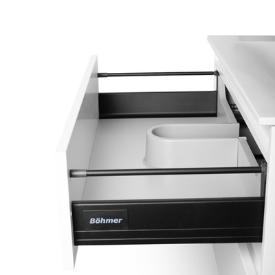 BRAUER Joy ensemble de meuble 80x51.5x45.5cm avec lavabo en finestone 1 trou de robinet mat blanc