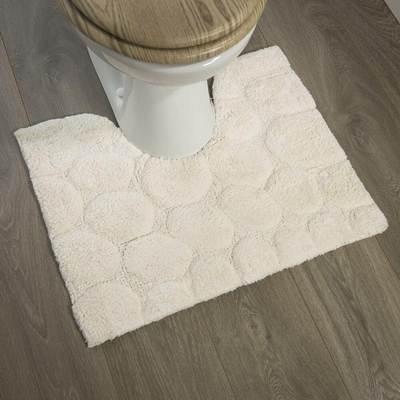 Sealskin Pebbles Tapis de toilette 60x50cm Coton ivoire