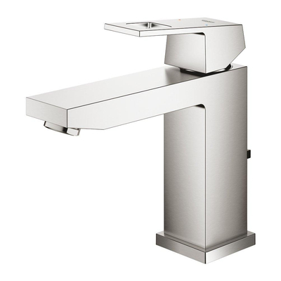 GROHE Eurocube mitigeur de lavabo économique en eau m-size avec tirette SuperSteel