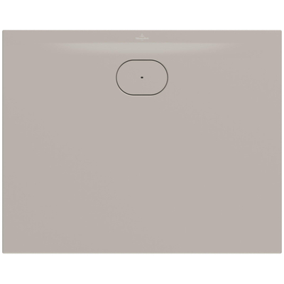 Villeroy & Boch Ecora douchebak - 100x80x3.5cm - afvoer lange zijde - almond (beige)