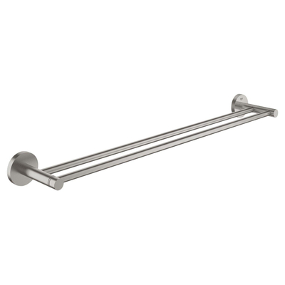 GROHE Essentials Porte-serviettes - 60cm - double - supersteel