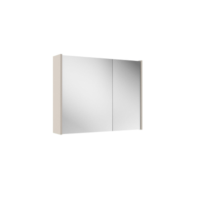 Adema Spiegelkast - 80x63x16cm - inclusief zijpanelen - cotton (beige)