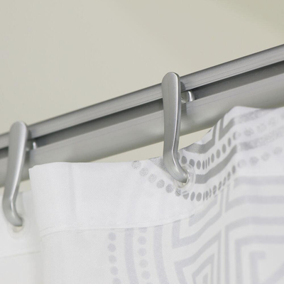 Sealskin Easy Roll Rail rideau de douche avec support plafond 170x80cm avec anneaux aluminium