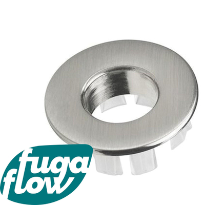 FugaFlow Eccelente Sobrado Anneau de trop plein 3cm pour lavabo Inox brossé