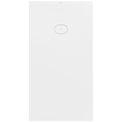 Villeroy & Boch Ecora douchebak - 170x90x4.5cm - afvoer korte zijde - stone white (wit)
