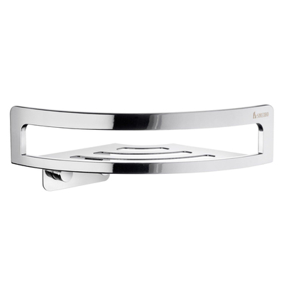 Smedbo Sideline Panier de douche - 29x21x6cm - modèle d'angle - inox chromé