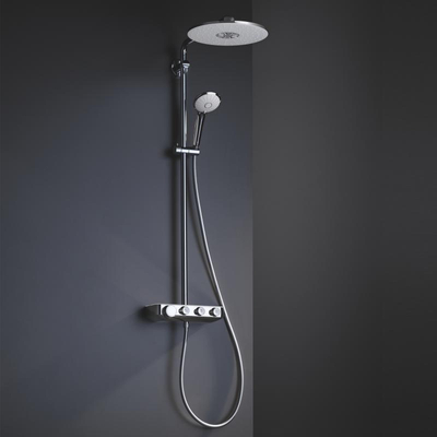 GROHE Euphoria smartcontrol Regendoucheset Opbouw- hoofddouche 31cm - handdouche rond - moon white