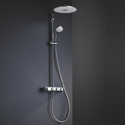 Grohe Euphoria SmartControl Regendoucheset Opbouw- hoofddouche 31cm - handdouche rond - moon white (wit)