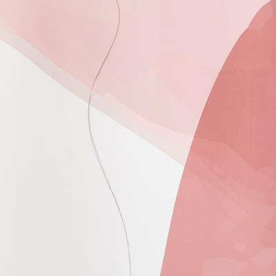 Sealskin terre rideau de douche 180x200 cm polyester rose foncé / blanc cassé