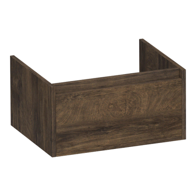 BRAUER Hope meuble-bas de lavabo - 59x30x45.5cm - 1 tiroir softclose sans poignée - 1 découpe pour siphon - Grove