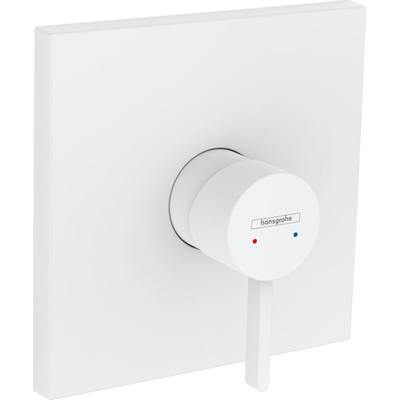 Hansgrohe Finoris Ensemble de finition mitigeur de douche avec levier mat blanc