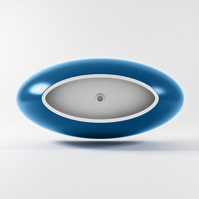 MONDIAZ FLOAT vrijstaand bad 170x80cm kleur Jeans binnenbad talc