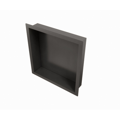 Fortifura Galeria Inbouwnis - 30x30x7cm - PVD - geborsteld gunmetal (antraciet)