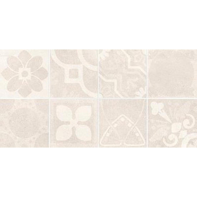 Rako Extra Decortegel 20x40cm 7mm witte scherf Ivory