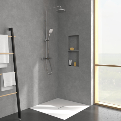 Villeroy & Boch Universal Showers Douchesysteem - met drie functies - voor wandmontage - hoogglans chroom