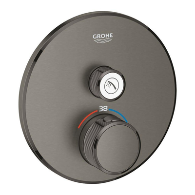 Grohe Grohtherm SmartControl Inbouw Douchekraan - thermostatisch - brushed hard graphite (antraciet)