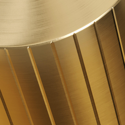 BRAUER Stripe Verhoogde Opbouw Wastafelmengkraan - model A - goud geborsteld PVD