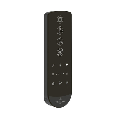 Villeroy & Boch Supreo Viclean douche wc - 61.2cm directflush CeramicPlus - spoelrandloos - Pure Black (zwart)