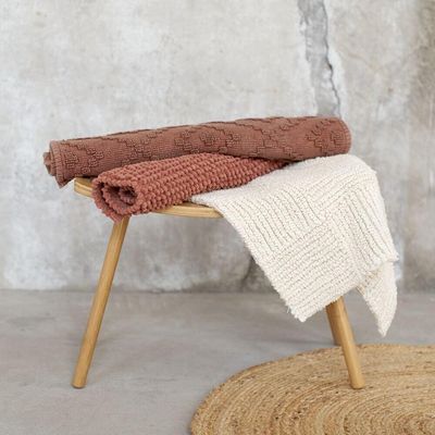 Sealskin Delhi Badmat 60x90 cm Katoen Donkerroze