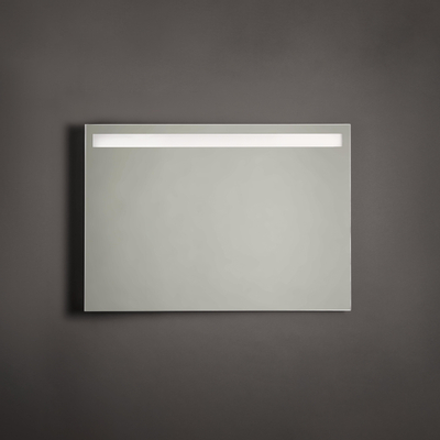 Adema Squared Miroir salle de bain 100x70cm avec éclairage LED en haut avec chauffage et interrupteur capteur