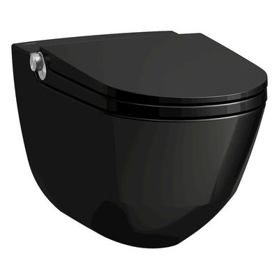 Laufen Cleanet Riva douche-wc – geurafzuiging & 7 standen – glans zwart