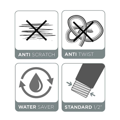 Tiger Flux Flexible de douche 150cm Chrome