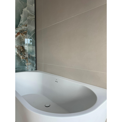 Terravito Urbano carreau mural et de sol - 60x120cm - rectifié - aspect béton - crème mat (crème)