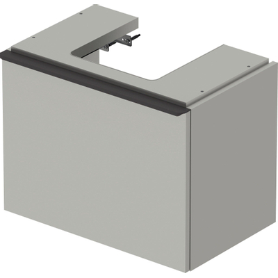 Duravit D-Neo wastafelonderkast 58.4x44x37.2cm 1 lade met softclose Betongrijs Mat