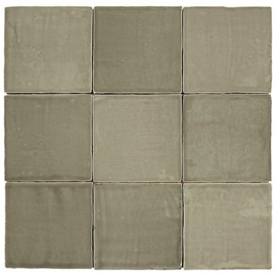 SAMPLE Roca St Tropez Wandtegel 13x13cm 8.5mm witte scherf Verde