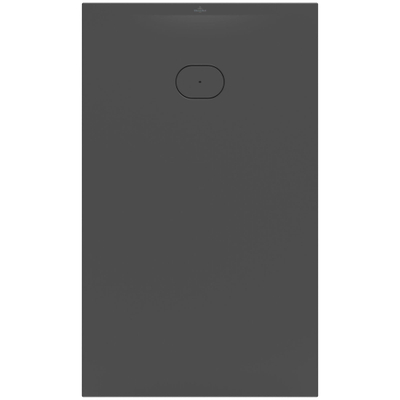 Villeroy & Boch Ecora douchebak - 150x90x3.5cm - afvoer korte zijde - anthracite (antraciet)