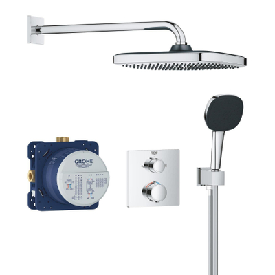 Grohe QuickFix Precision Thermostat Perfect Inbouw Douchesysteem - Vitalio Comfort 250 hoofddouche - chroom