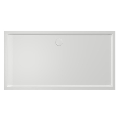 Xenz mariana receveur de douche 170x90x4cm rectangulaire acrylique blanc