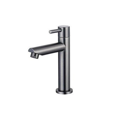 QeramiQ Fuente hoekfonteinset – 30x30x10 cm – kraangat rechts – kraan gunmetal – zonder frame