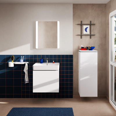 Hansgrohe Xilesa E Meuble sous-lavabo - 58x47cm - 1 tiroir - blanc mat