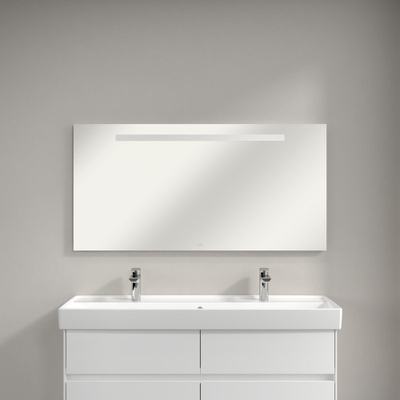 Villeroy & Boch More to See One spiegel – 120x60 cm – directe LED boven – Zilver
