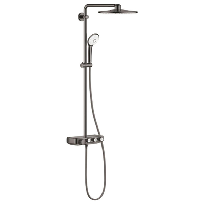 Grohe Euphoria SmartControl Regendoucheset Opbouw - hoofddouche 31cm - hannddouche rond - hard graphite (antraciet)