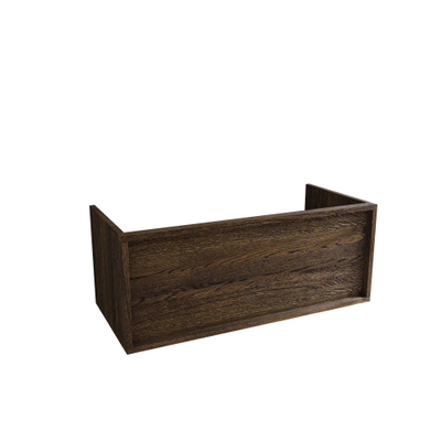Saniclass Holz Frame Meuble sous lavabo de salle de bains - 100x45x40cm - 1 tiroir - Chêne charcoal