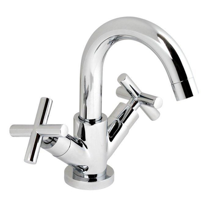 Plieger Cross robinet de lavabo avec bec haut orientable avec poignées en croix chrome