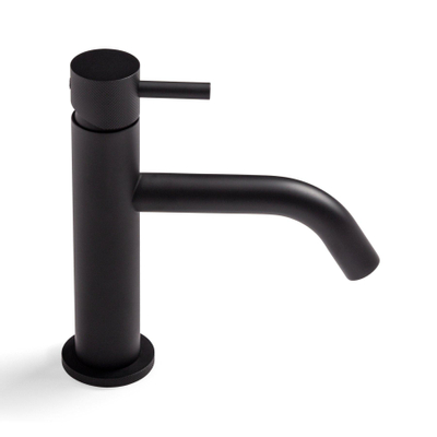 Crosswater MPRO Robinet lavabo - avec design côtelé - noir mat